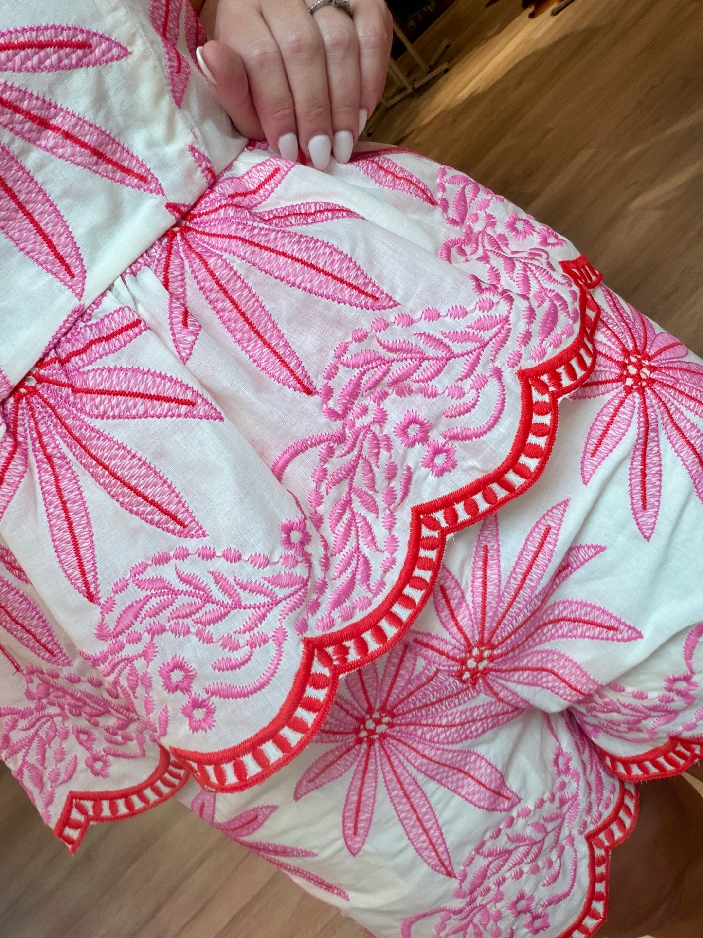 Pink Floral Short Set