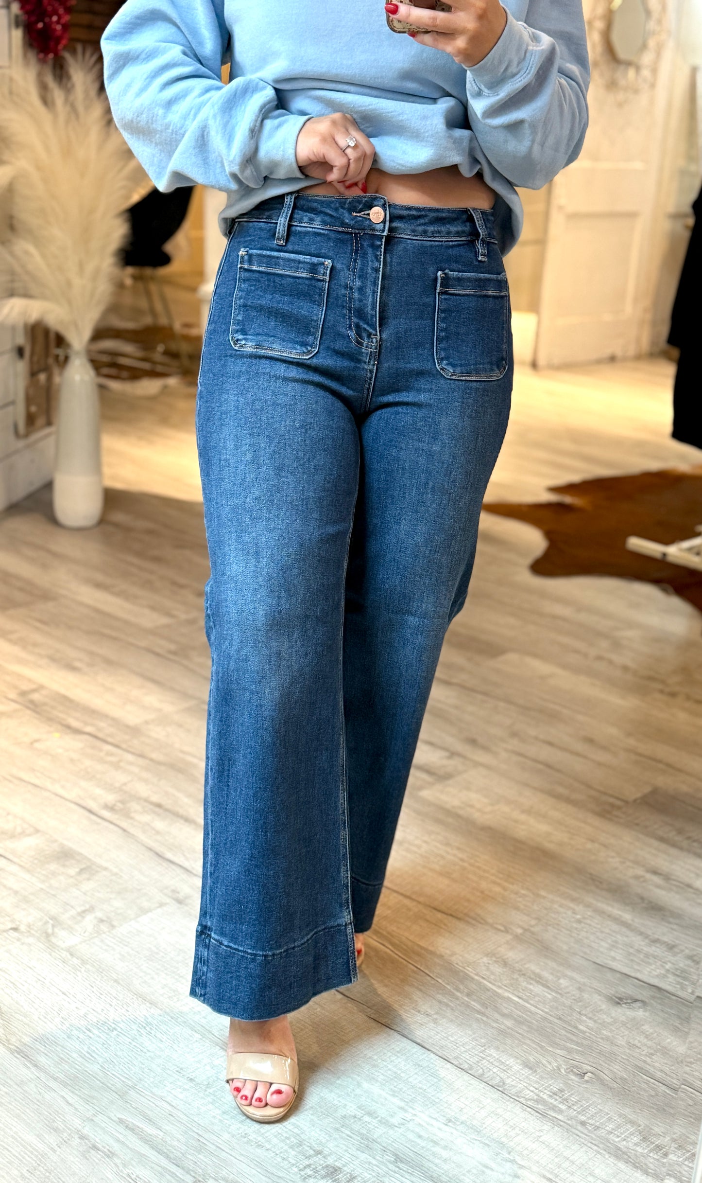 Risen Dark Front Pockets Denim