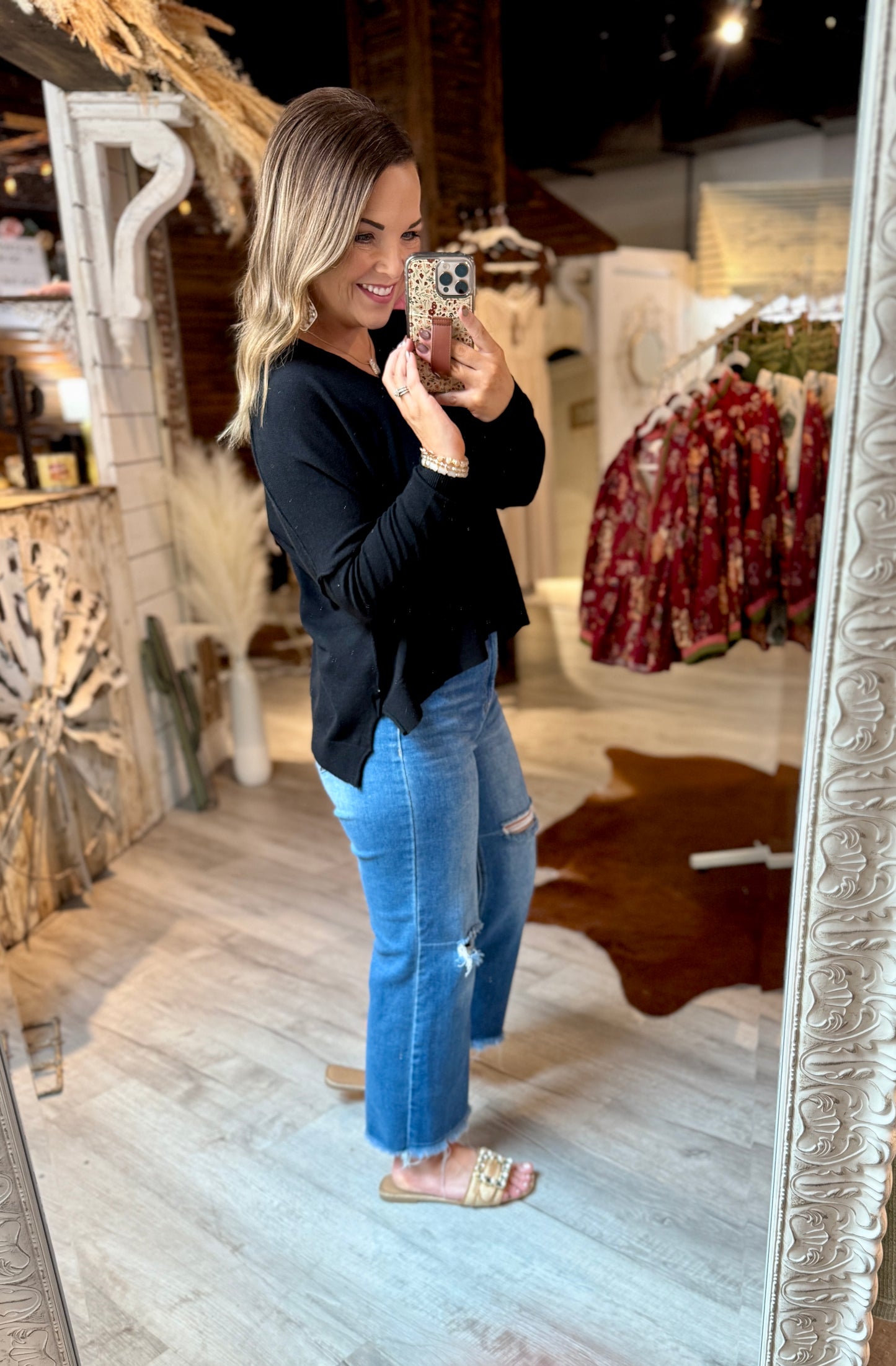 Black V-Neck Sweater