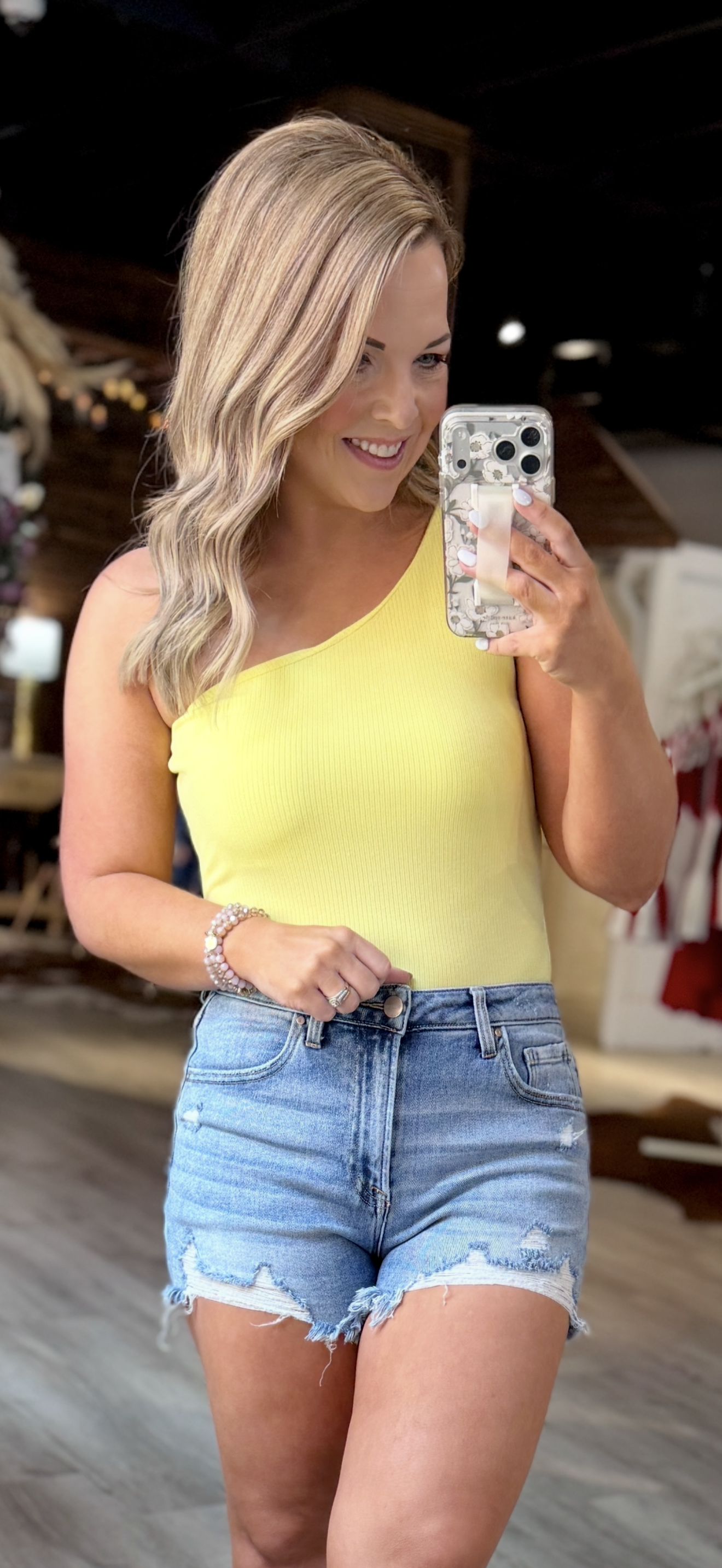Lemon Ribbed Bodysuit