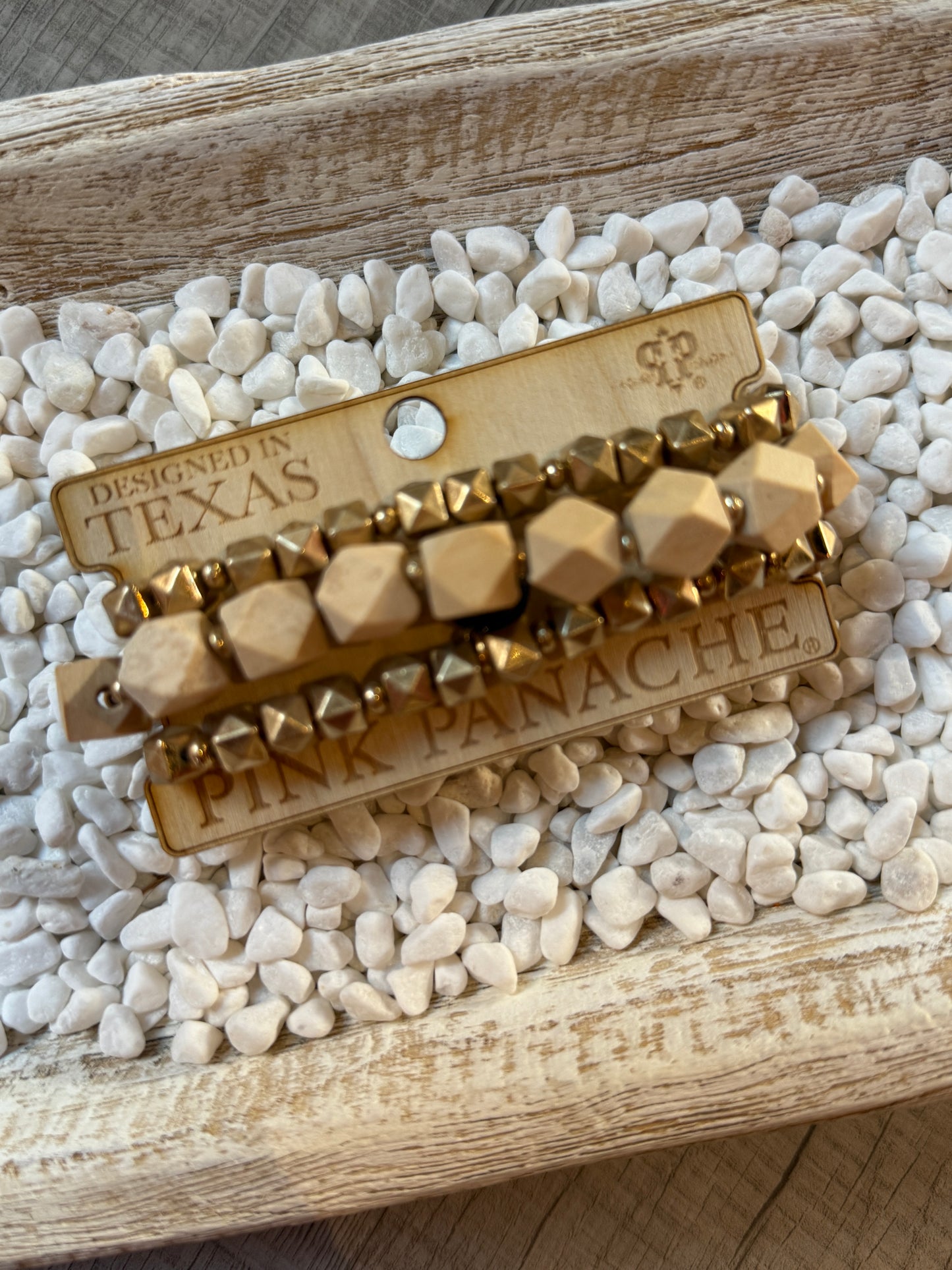 Pink Panache Natural Bracelet Set