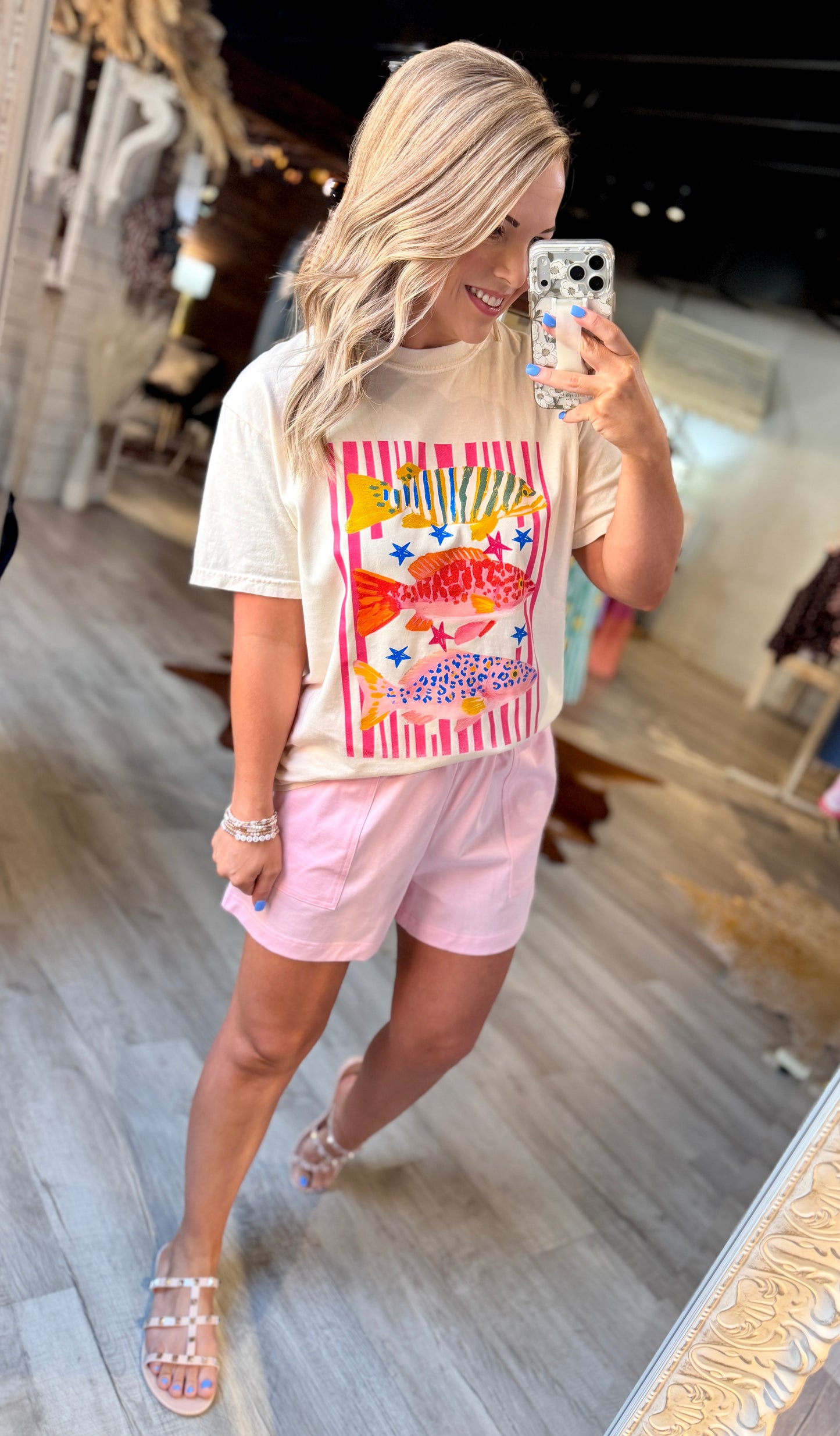 Preppy Fish Graphic Tee