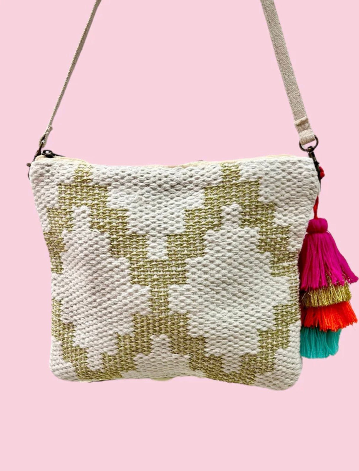 Diamond Gold Crossbody - Camel Threads