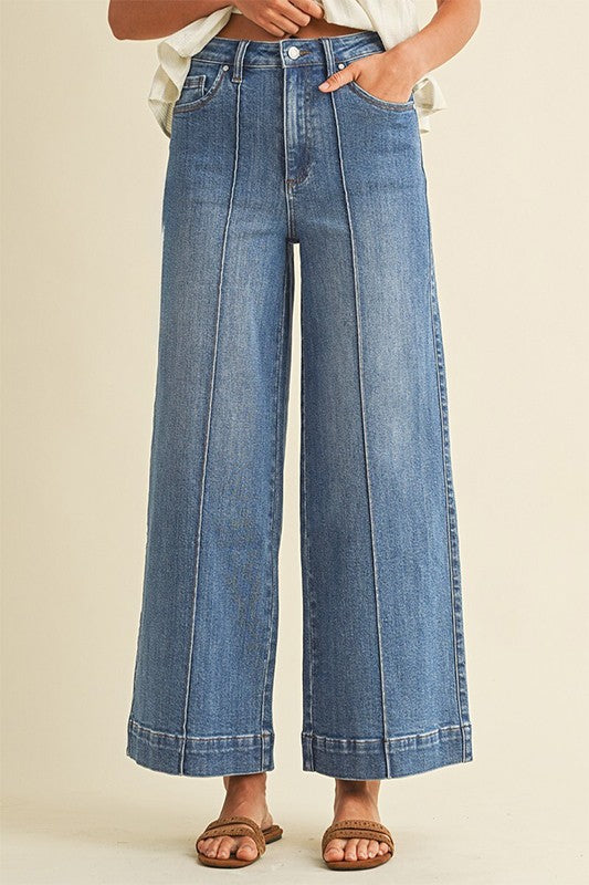AnnieWear Pin Tuck Trouser Denim