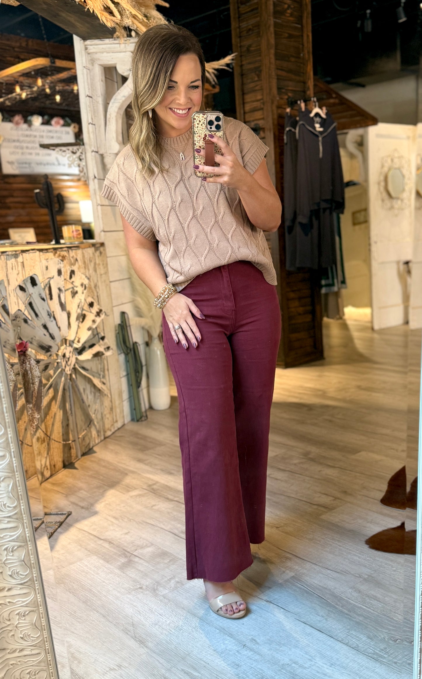 Wine AnnieWear Denim