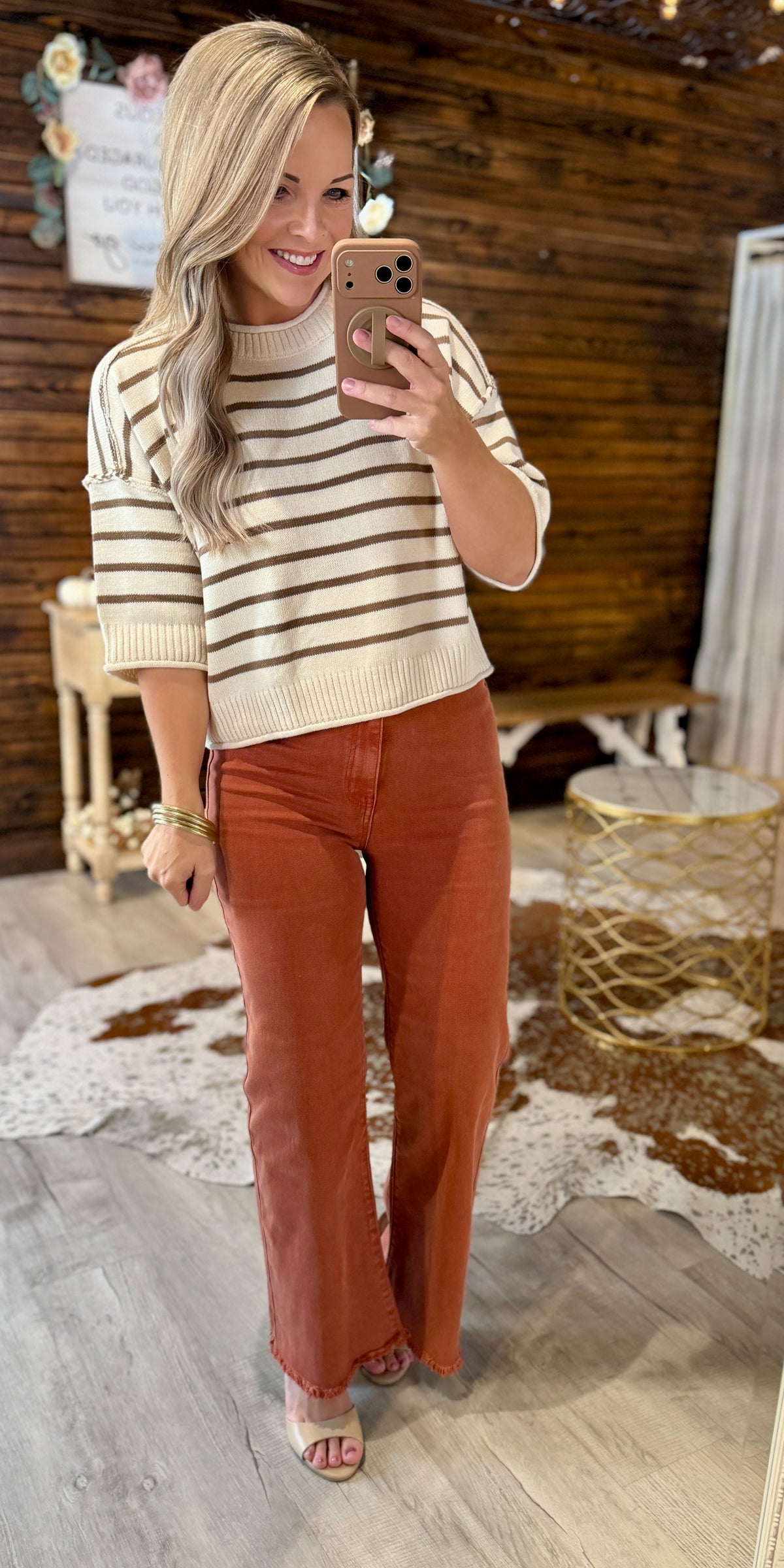 Rust Colored Denim