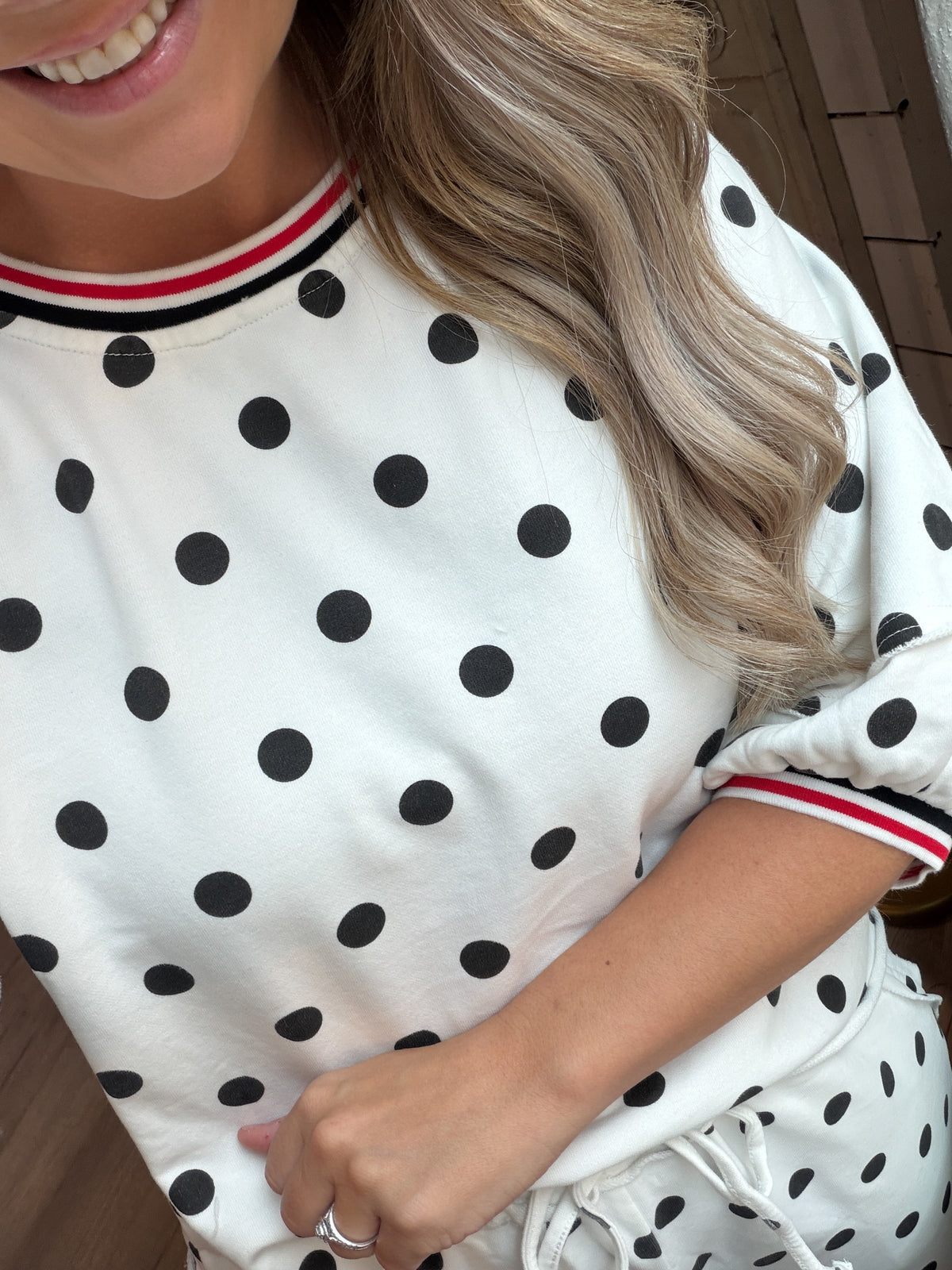 Polka Dot Set w/Red/Black Accent