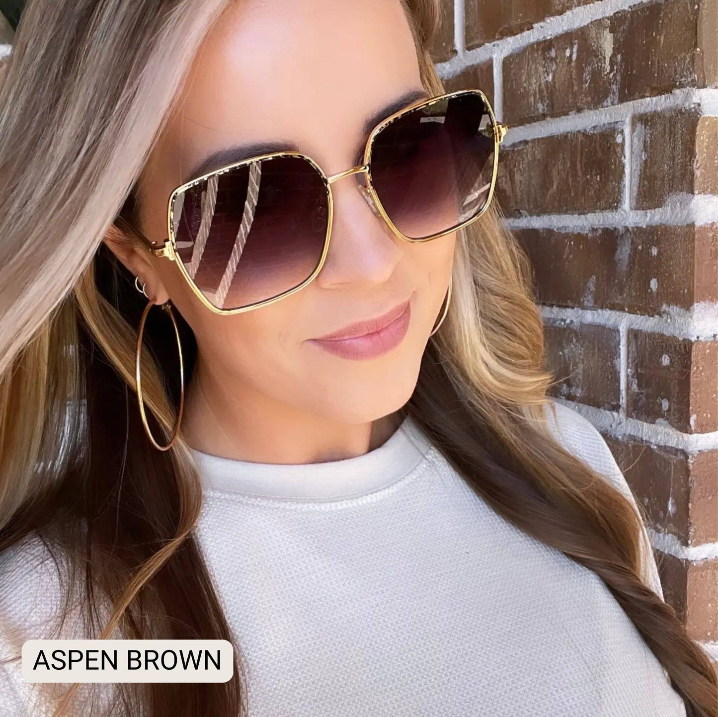 Aspen - Women's Oversized Square Frame Sunglasses
