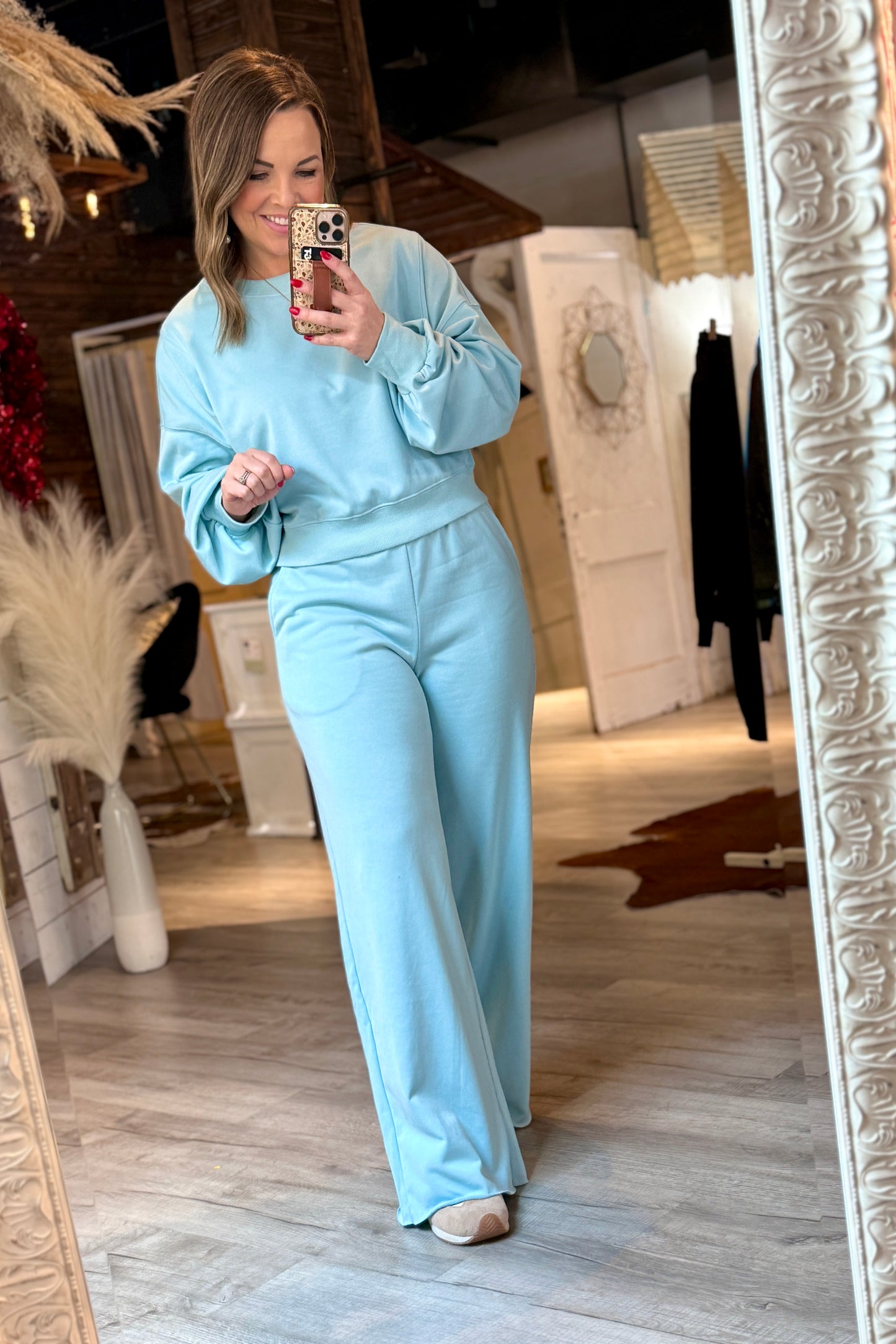Light Blue Pants Set