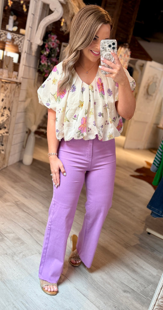 Lavender Dressy Denim