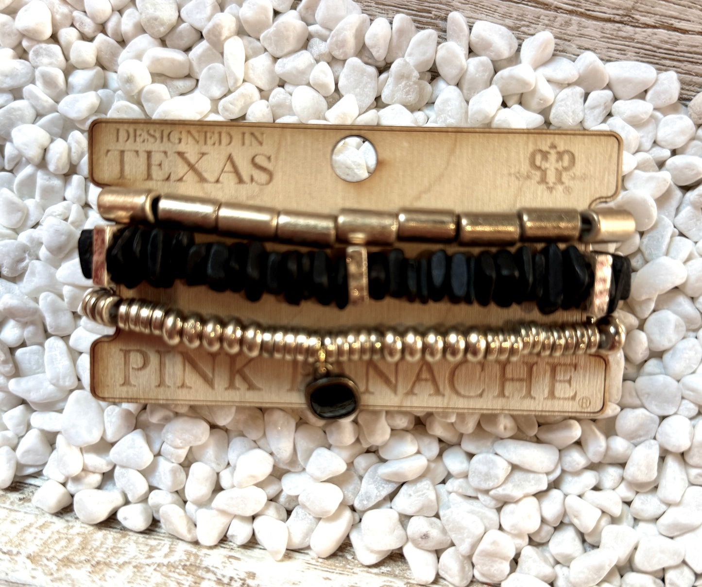 Pink Panache Black/Gold Set