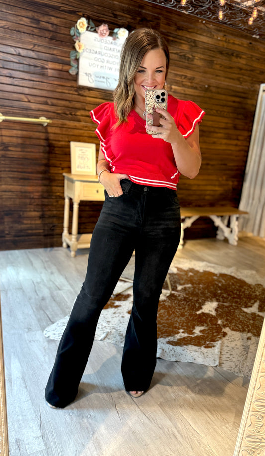 Risen Black HR-Raw Hem