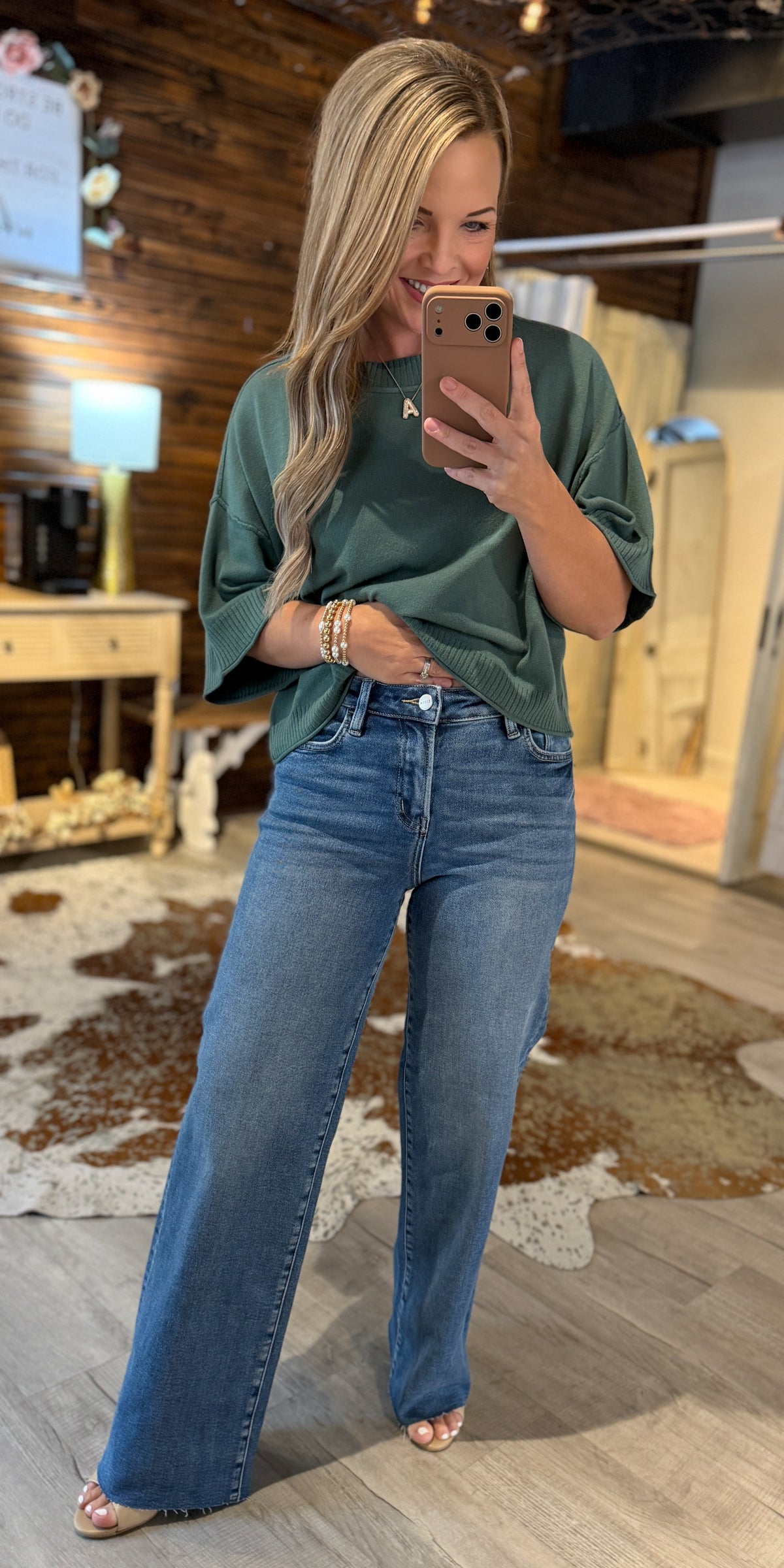Risen Medium Wash Denim