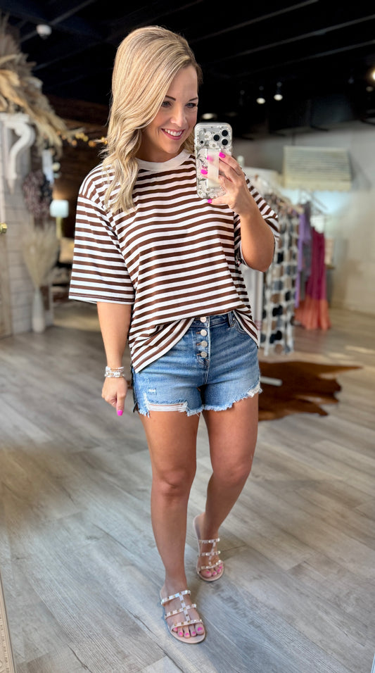 Chocolate Striped Top
