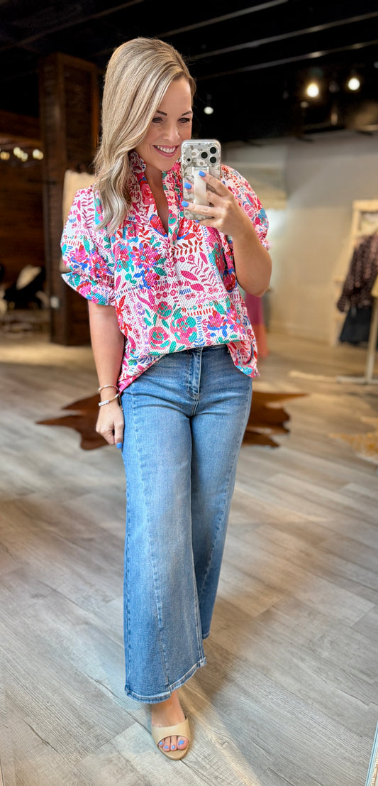 Blush Mix Floral Top