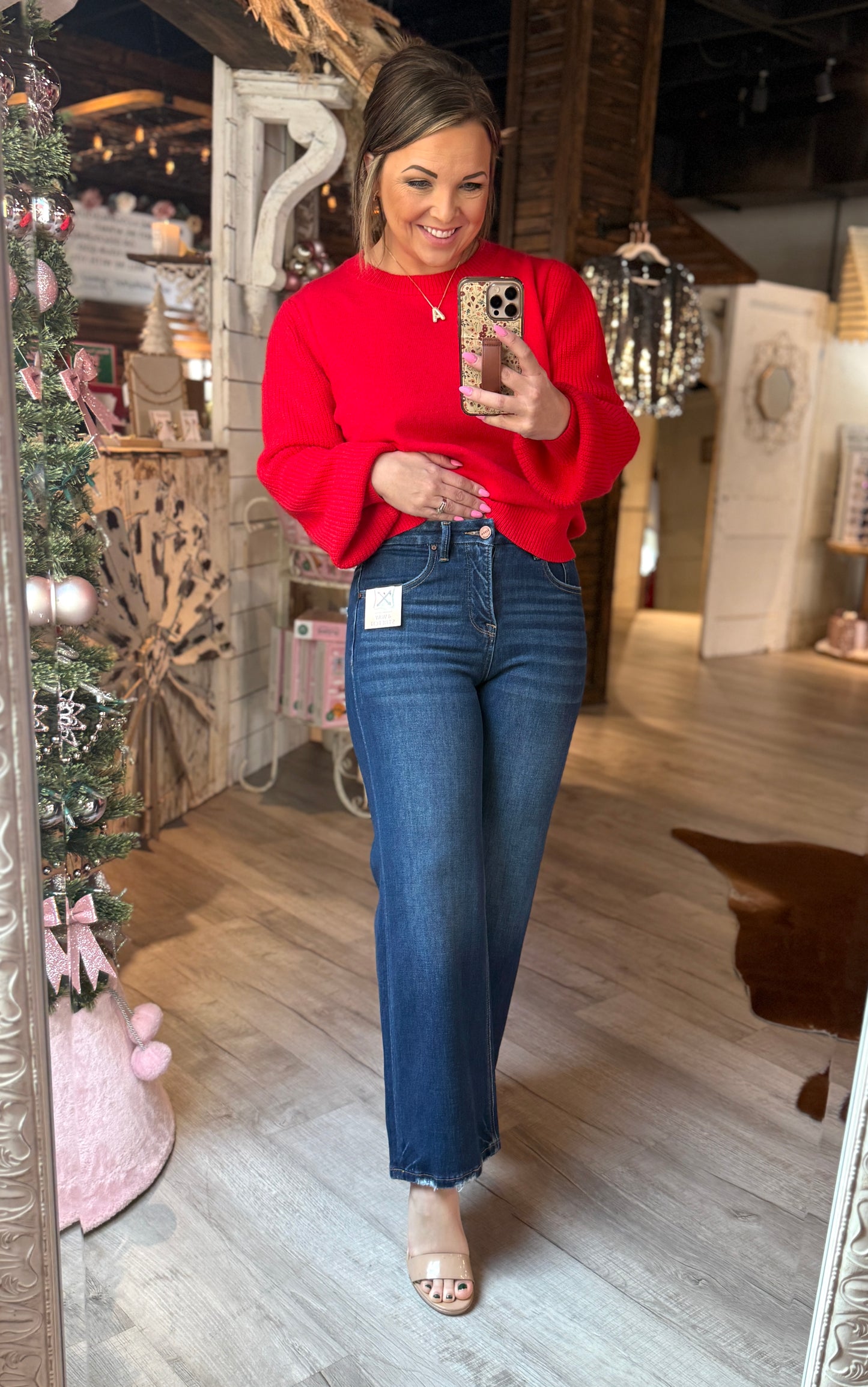 Risen Dark TC Crop Denim