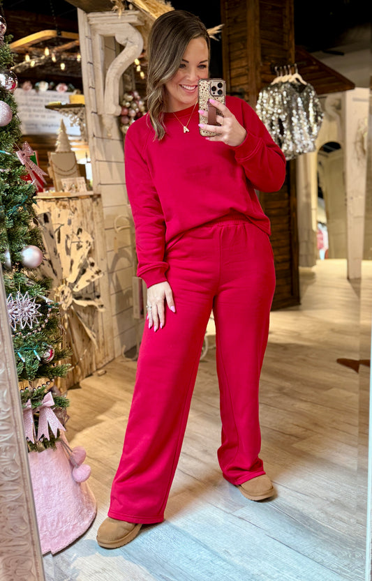 Red Fleece Set