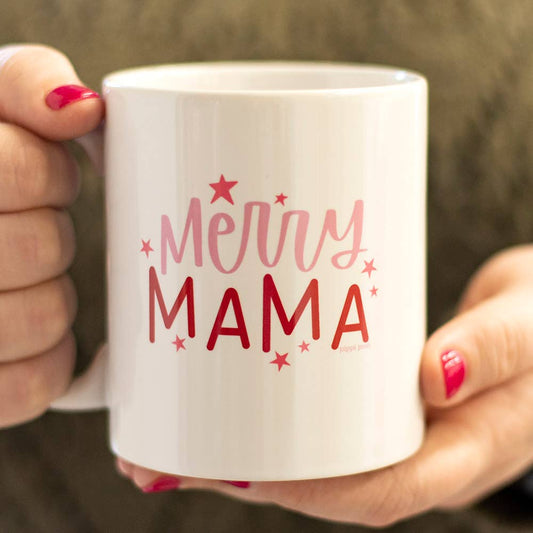 Merry Mama Ceramic Christmas Mug