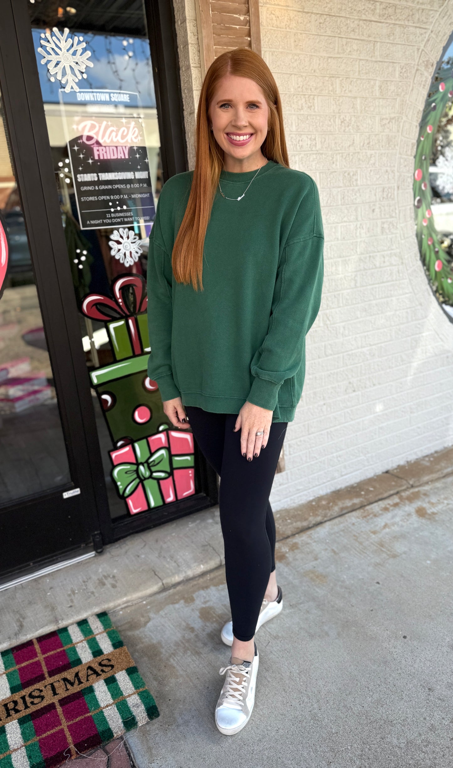 Dark Green Comfy Sweatshirt