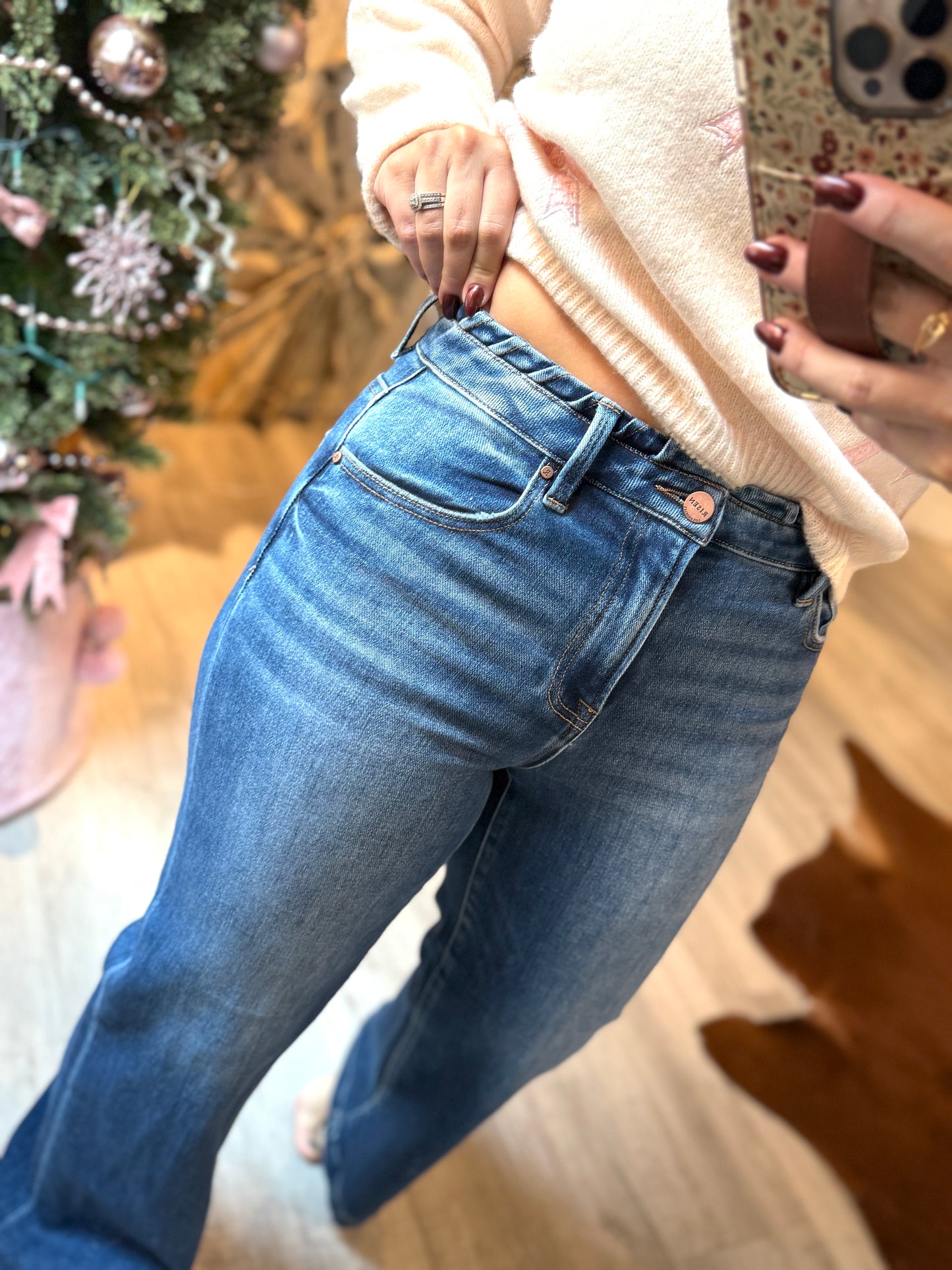 Risen Dark Seam Detail Denim