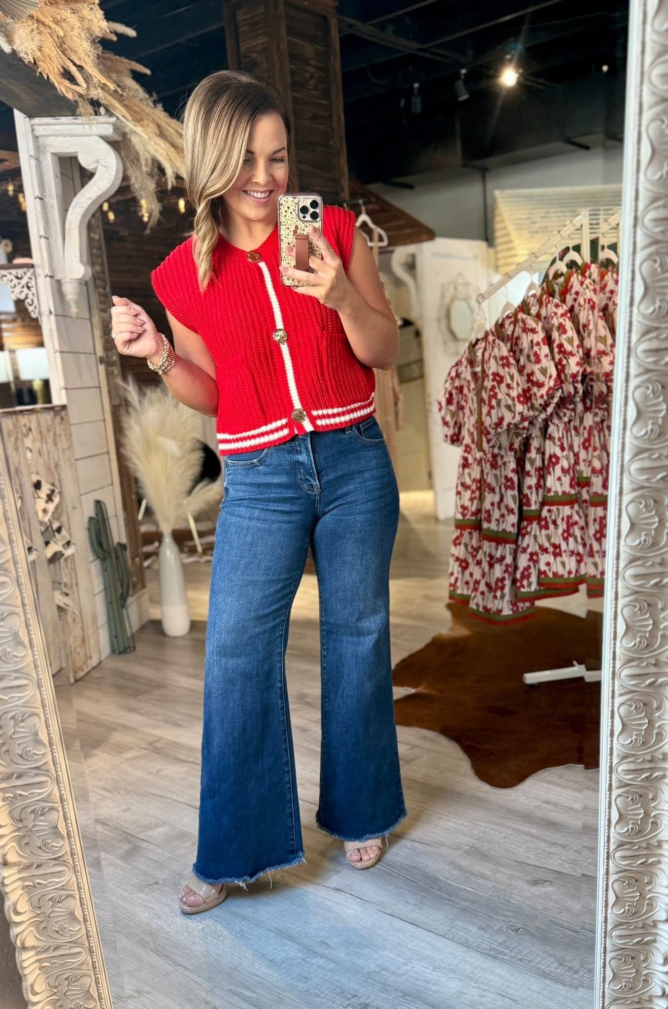 Risen Mid Rise Tummy Control Jeans