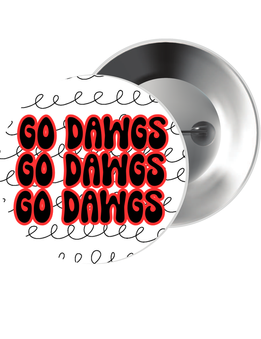 Go Dawgs Button