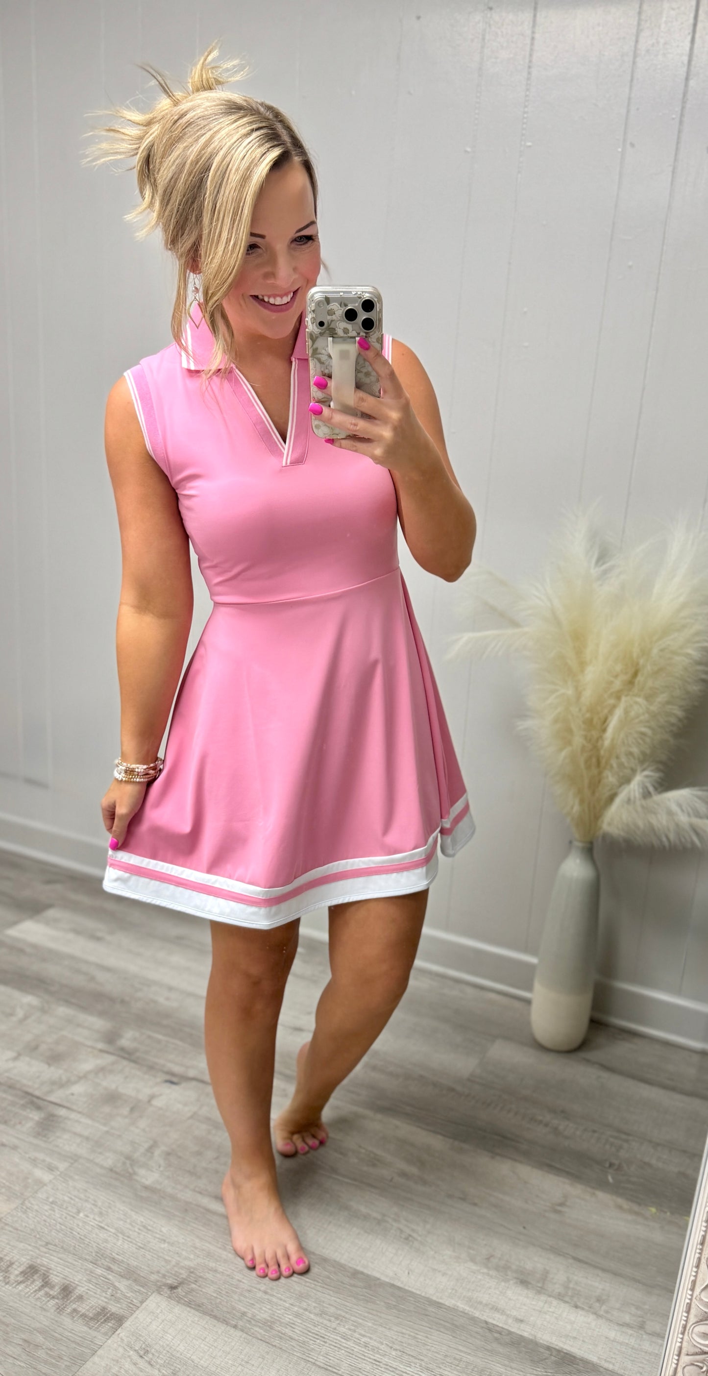 Candy Pink Athletic Dress