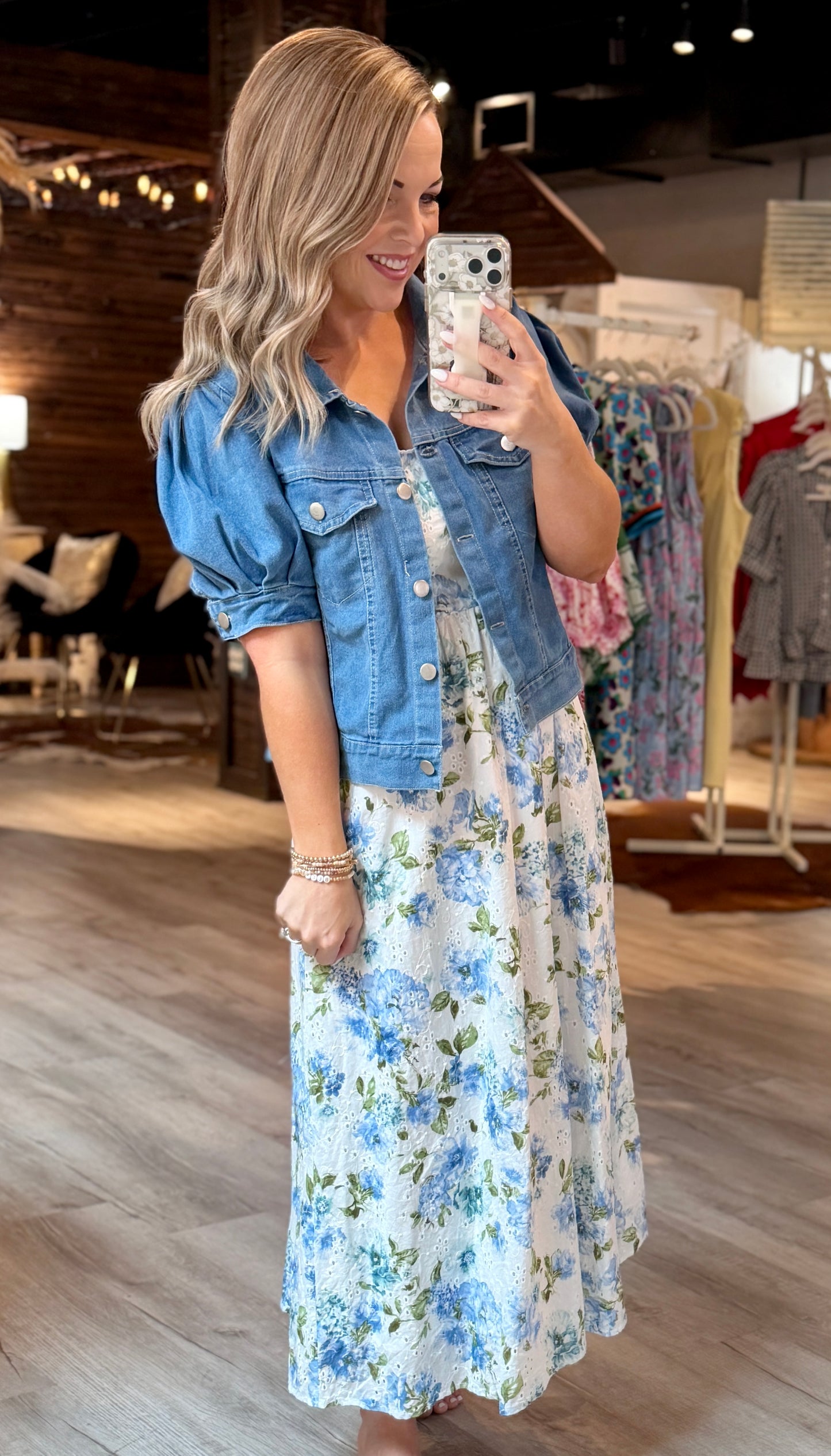 Denim Short Sleeve Jacket