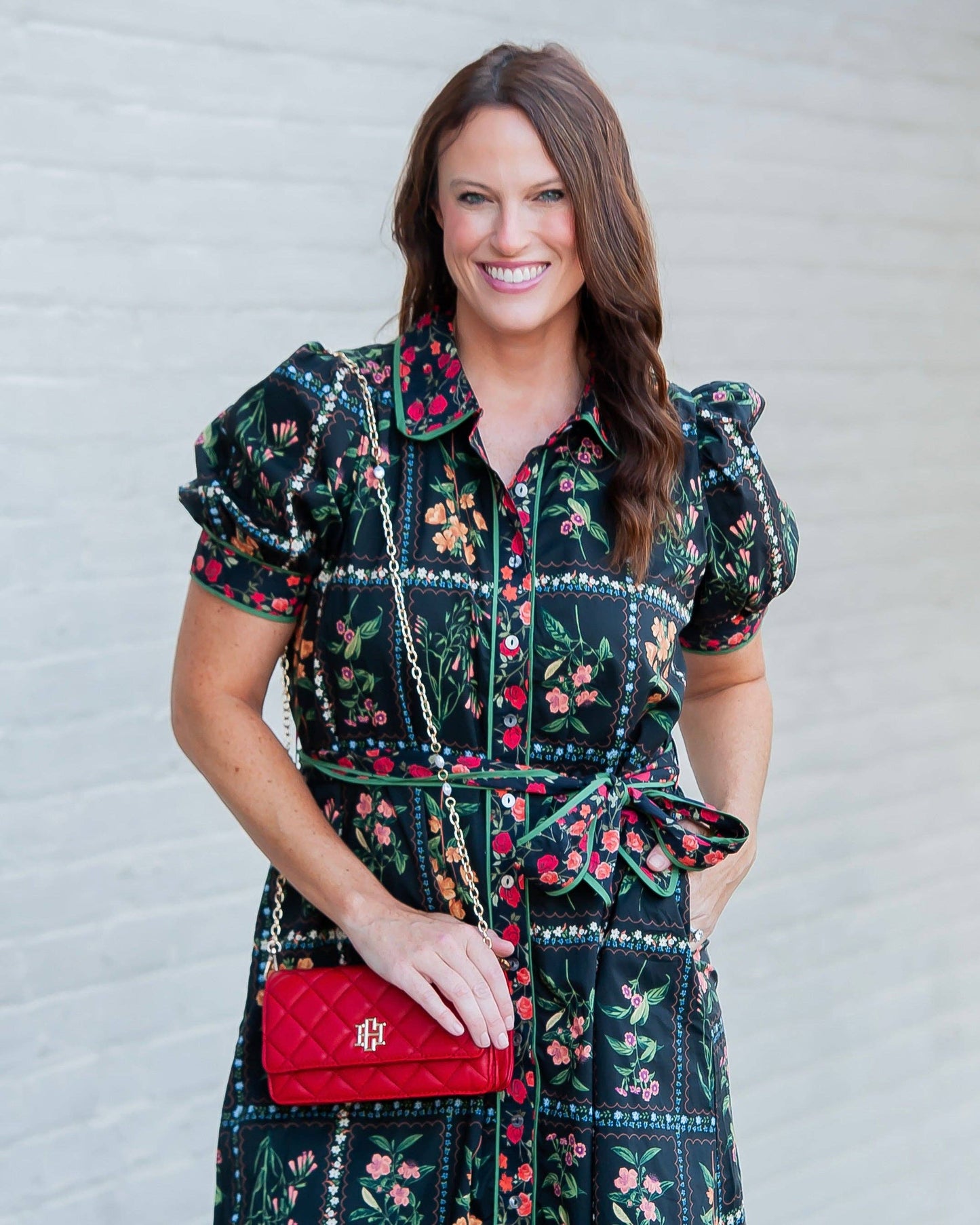 Brynleigh Clutch Crossbody Red SQ