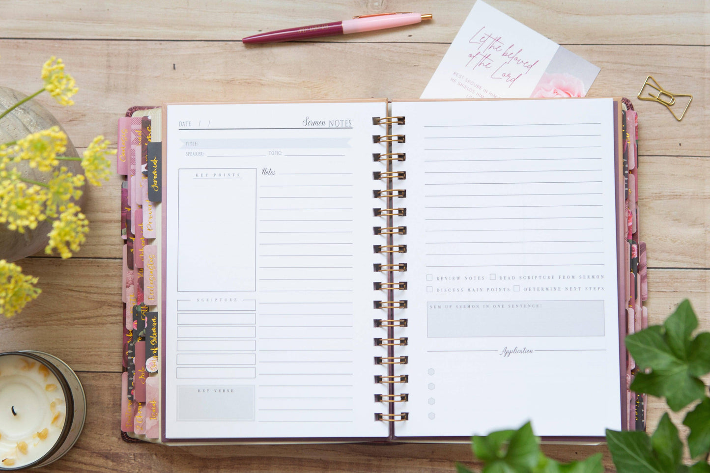 Sermon Notebook for Women | Sermon Notes Journal