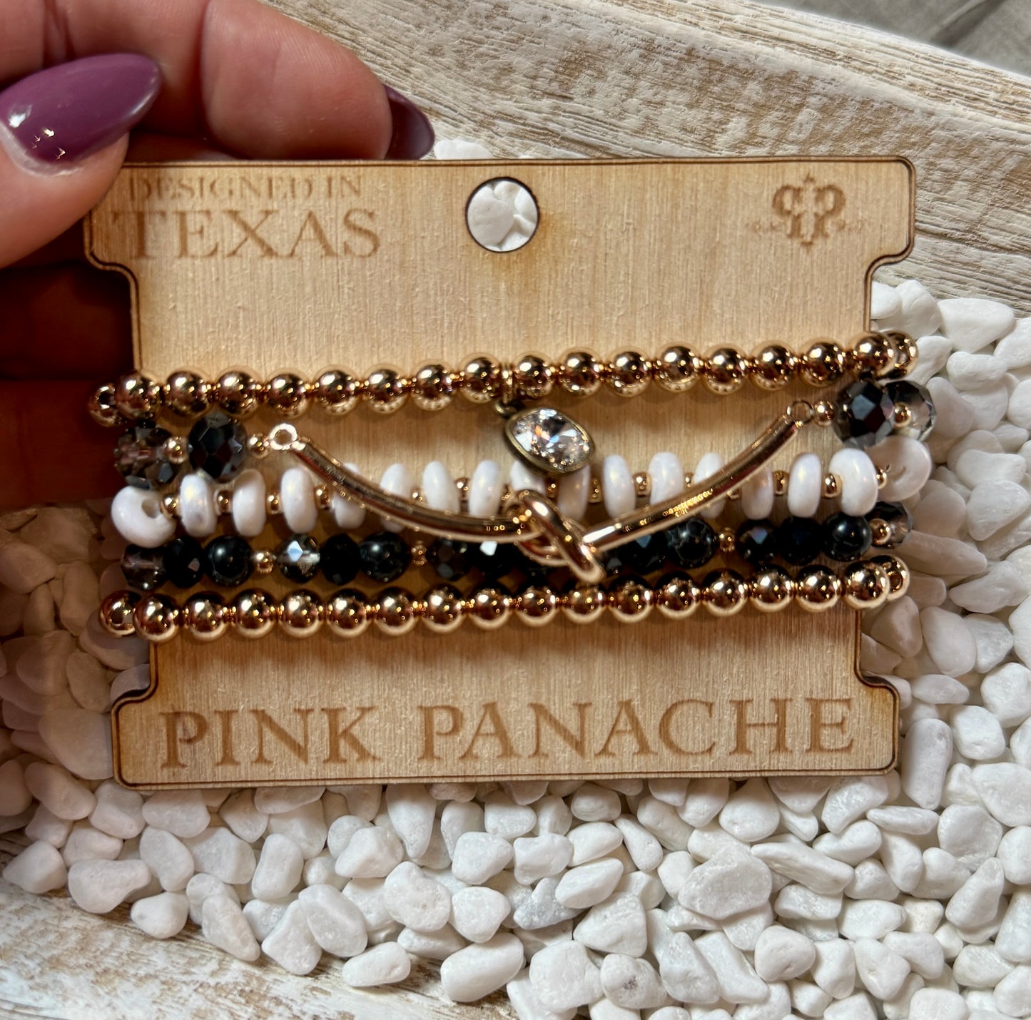 Pink Panache Gold Bar Set