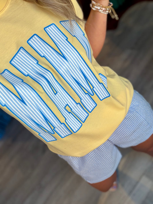 Butter Striped Mama Graphic Tee