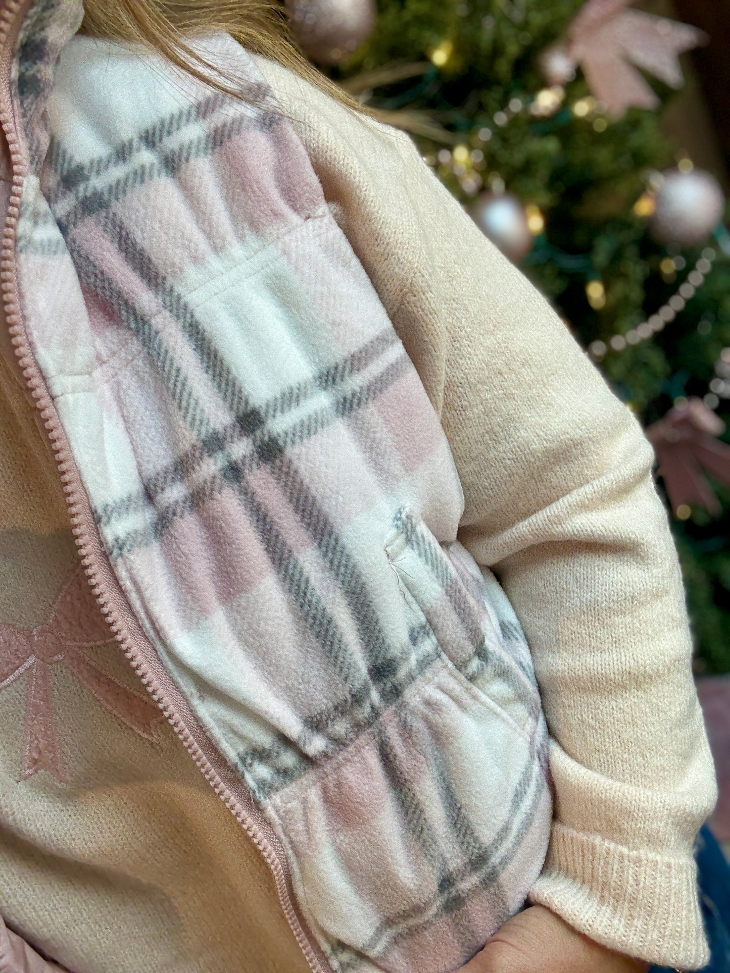 Pink Reversible Puffer Vest