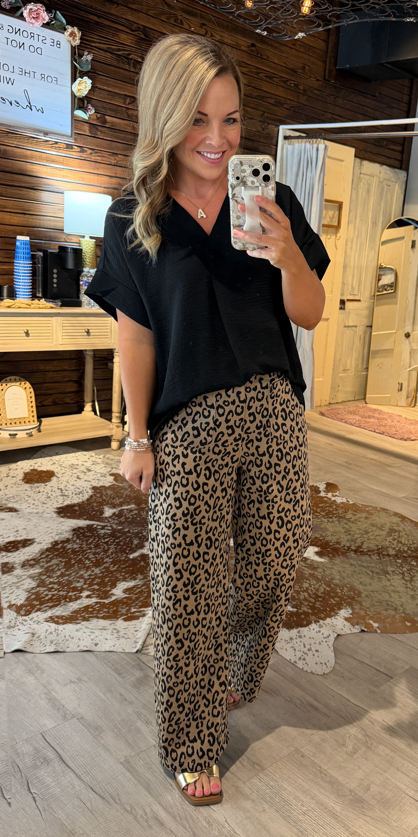 Leopard Print Dressy Pants