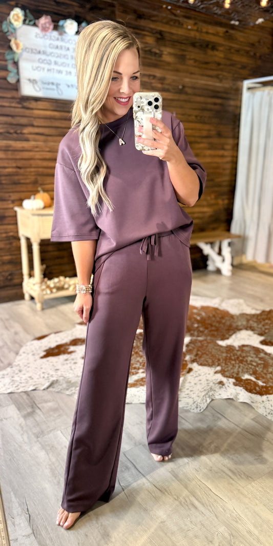 Cocoa Scuba Pant Set