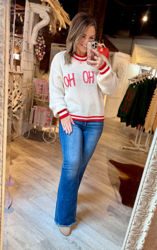 Cream Ho Ho Ho Sweater