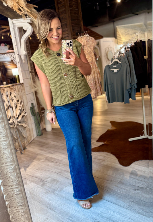 Olive Sweater Vest