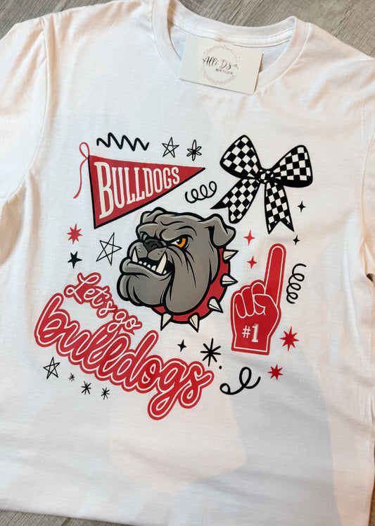 Bulldog Spirit Collage Tee