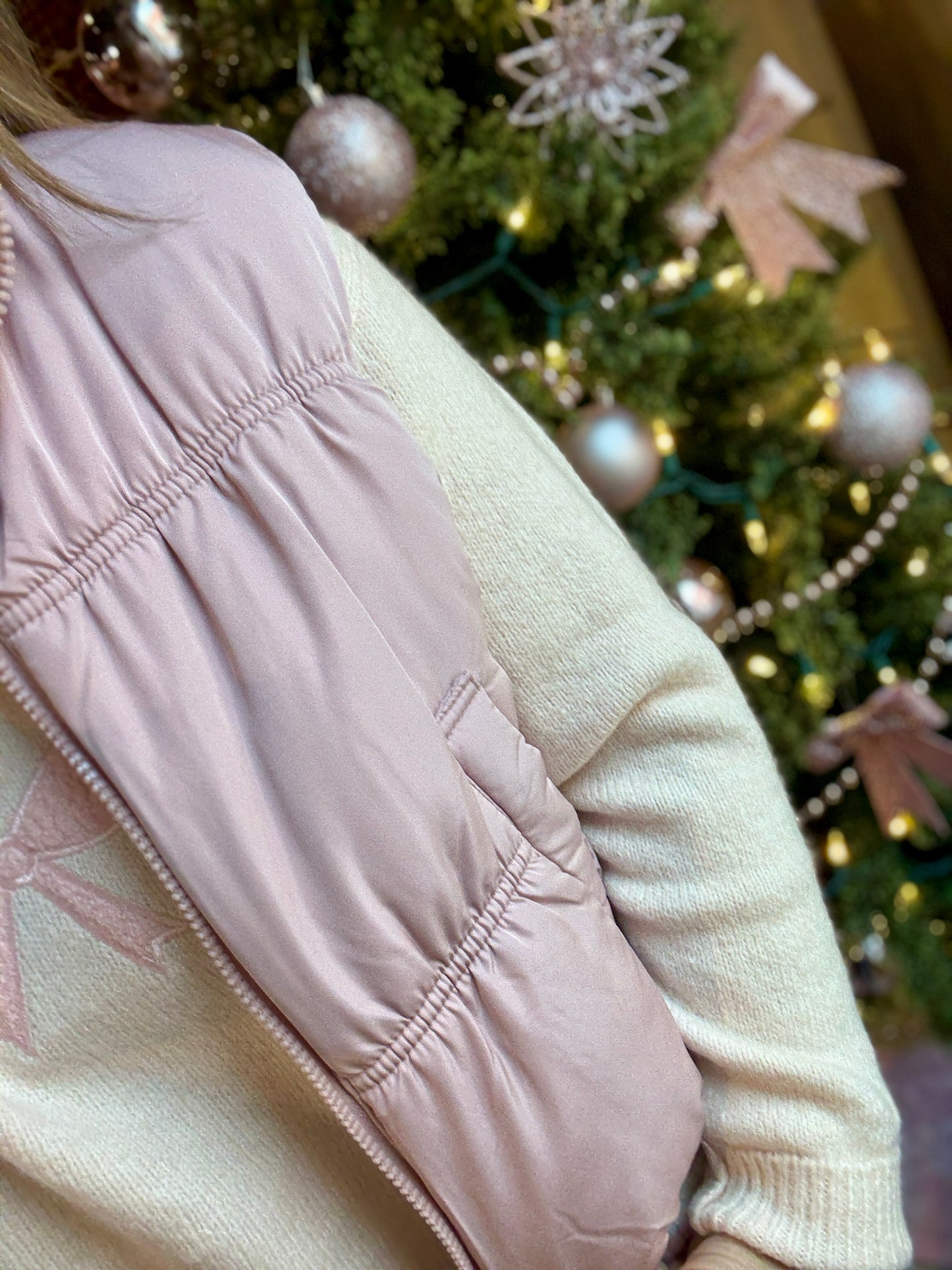 Pink Reversible Puffer Vest