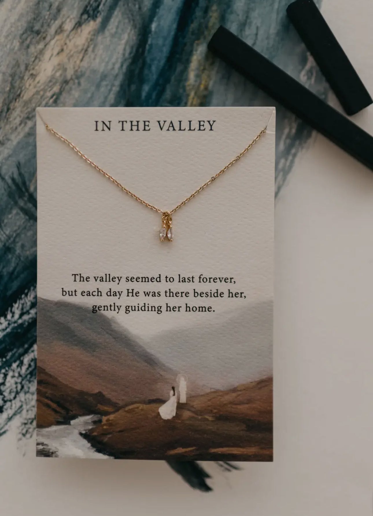 In the Valley | Christian Necklace | Psalm 23:4