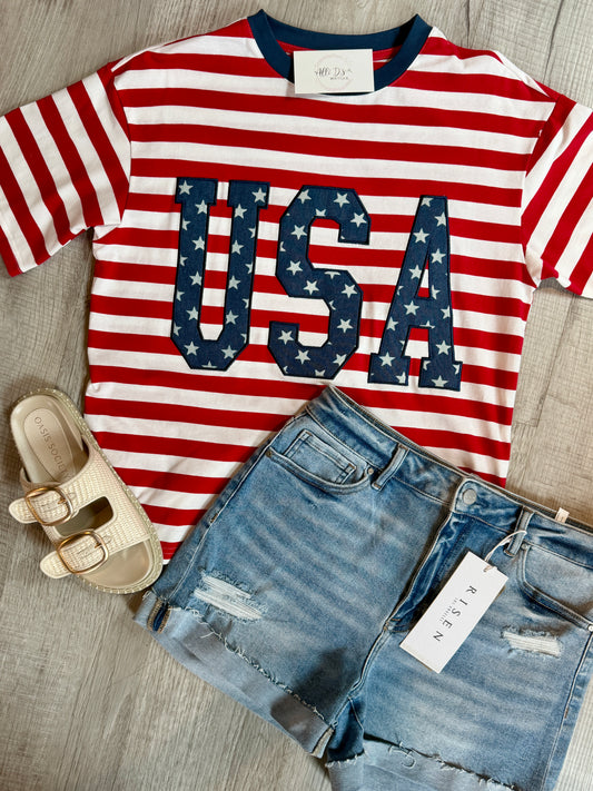 USA Striped Tee