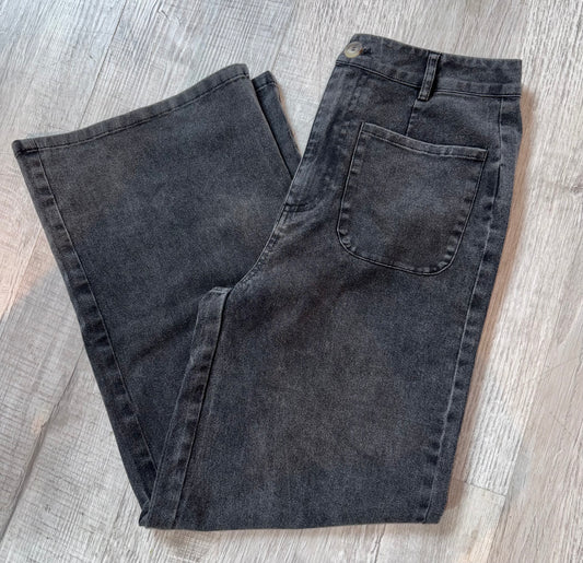 Black Pocket Denim