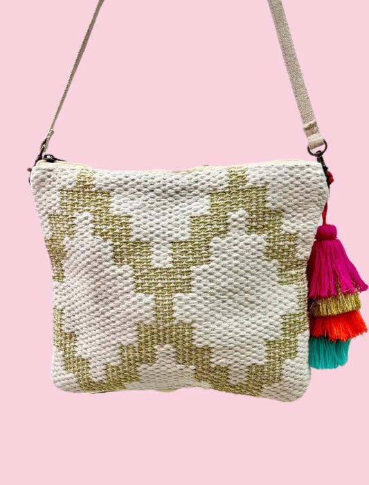 Diamond Gold Crossbody - Camel Threads