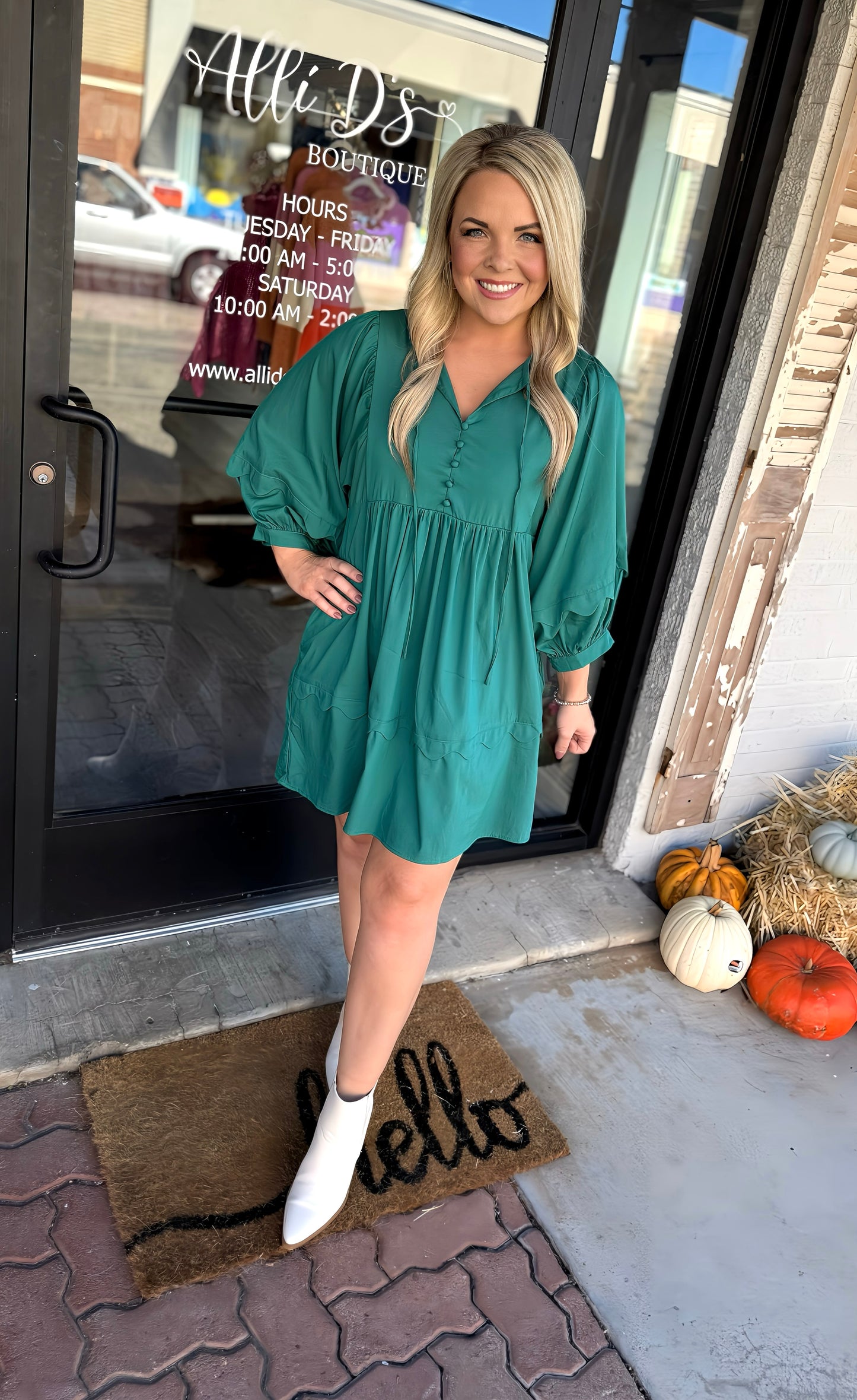 Forest Green Dress