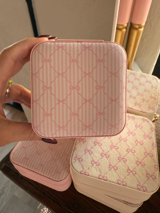 Pink Bow Jewelry Box