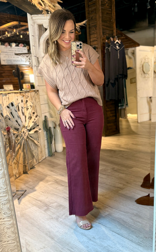 Wine AnnieWear Denim