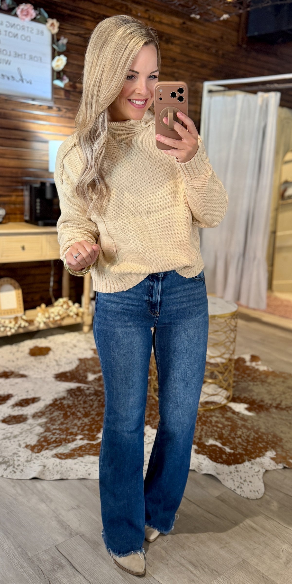 Taupe Knit Sweater