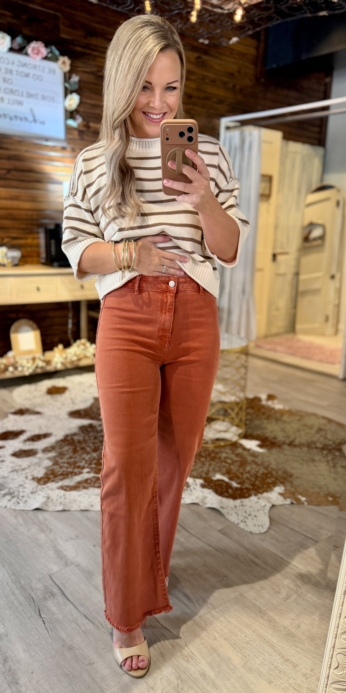 Rust Colored Denim