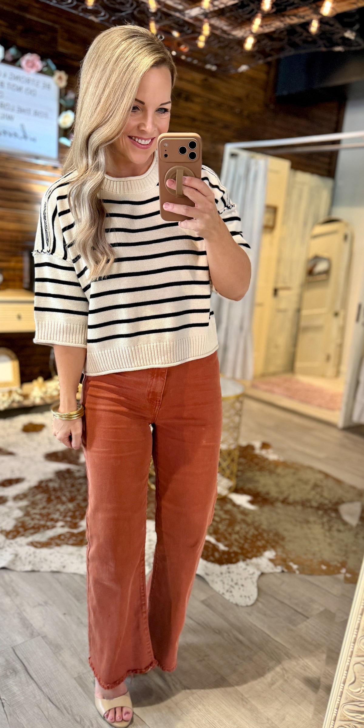 Black Striped Sweater