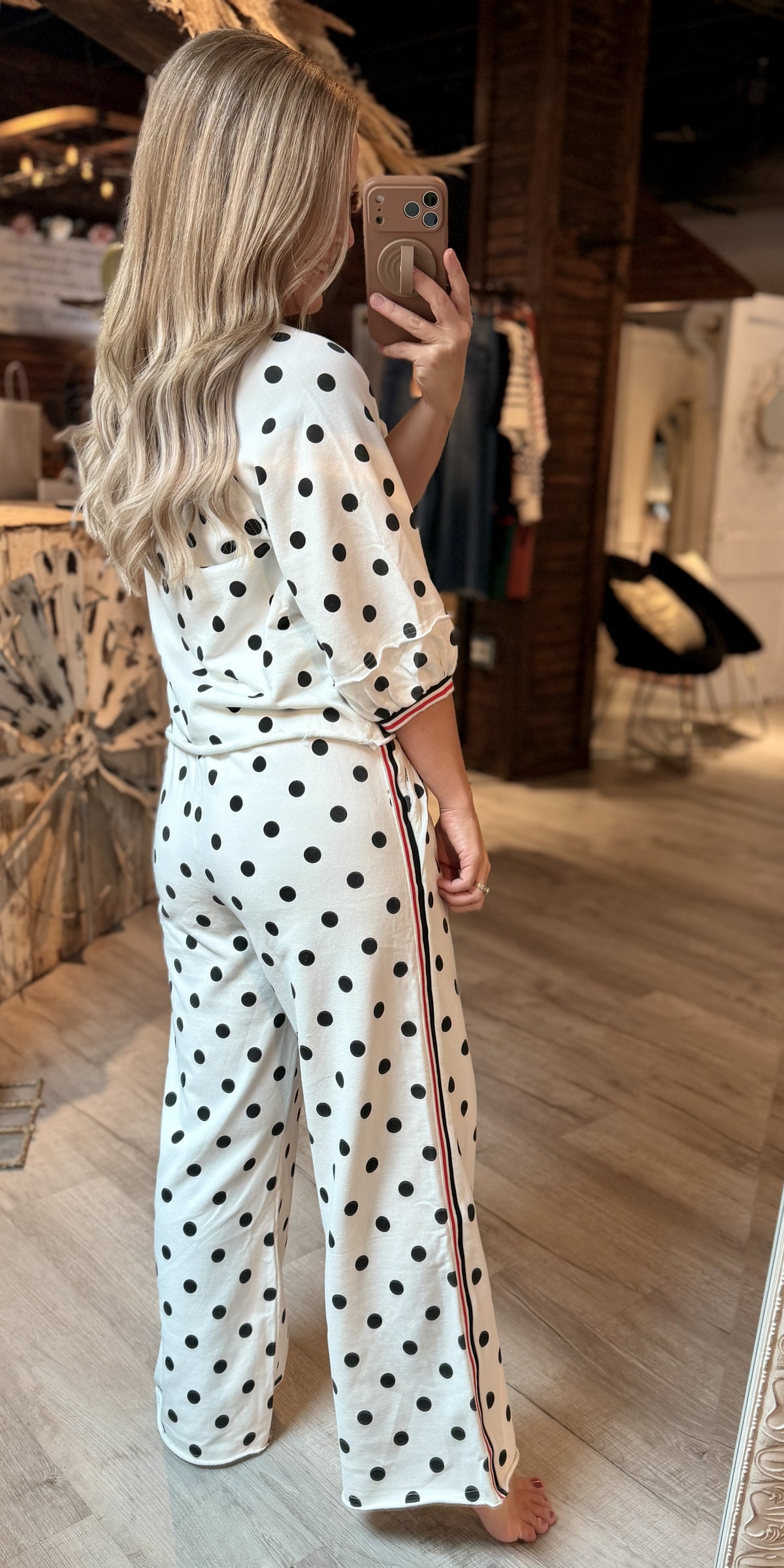 Polka Dot Set w/Red/Black Accent